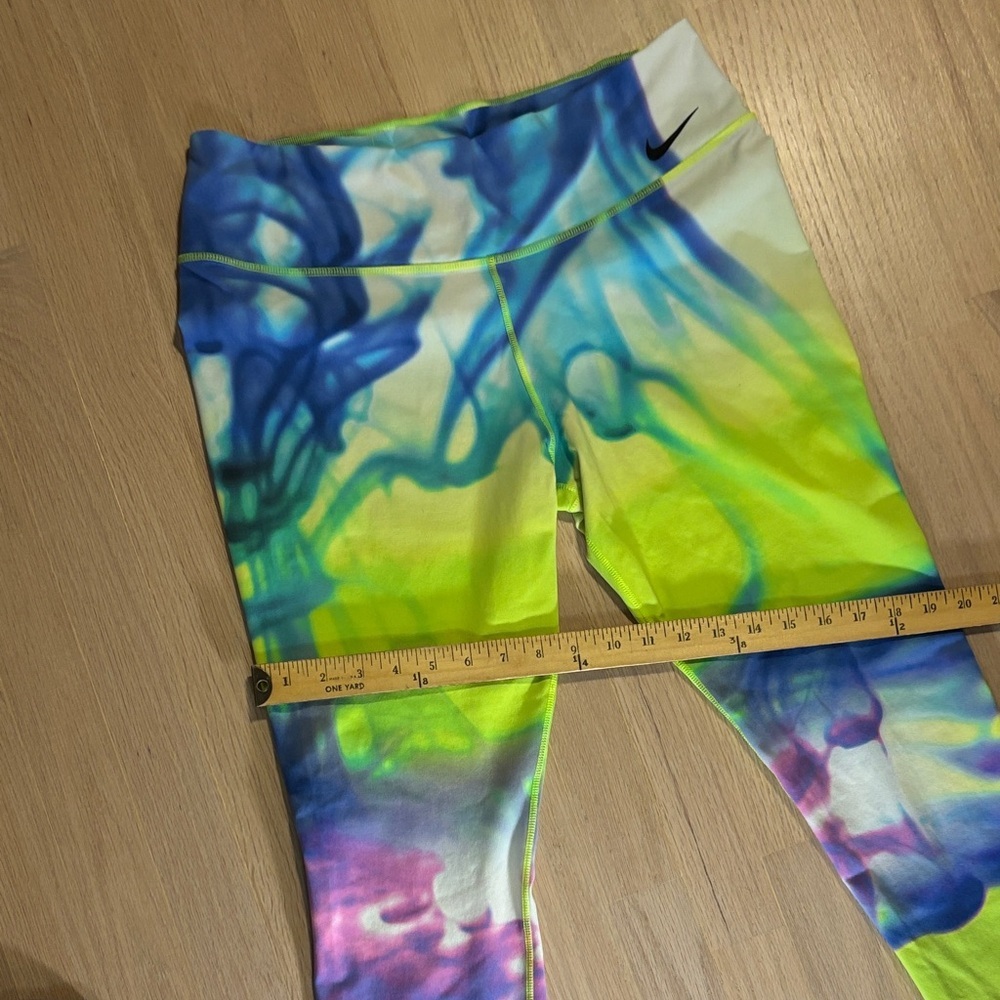 Nike Dri-Fit Neon Tie Die Colorful Swirl Leggings -205sku - Picture 7 of 8